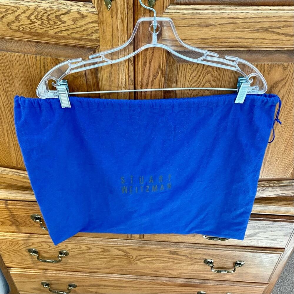 Stuart Weitzman Large Size Blue Purse Shoe Protector Dust Bag 18” x 21” Travel - Picture 4 of 8